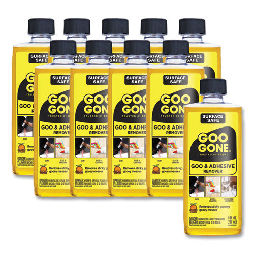 Image of Goo Gone® 2087 Original Cleaner, Citrus Scent, 8 Oz Bottle, 12/carton