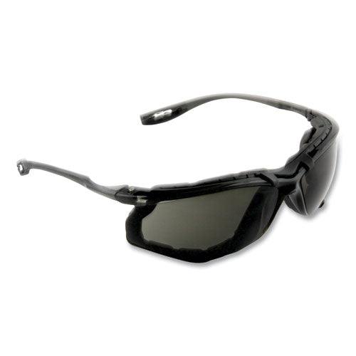 Image of 3M 11873-00000-20 Virtua CCS Protective Eyewear with Foam Gasket, Black/Gray Half Frame, Gray Dual Lens