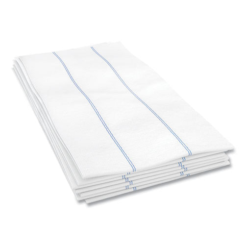 Image of Cascades PRO W930 Tuff-Job Foodservice Towels, 1/4 Fold, 13 x 24, White/Blue, 72/Carton