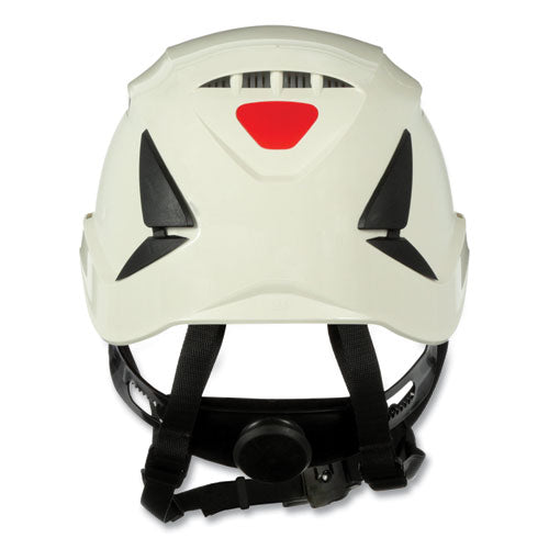 Image of 3M X5001V-ANSI SecureFit X5000 Series Safety Helmets, Vented, Brimless, 6-Point Pressure Diffusion Ratchet, One Size Fits Most, White
