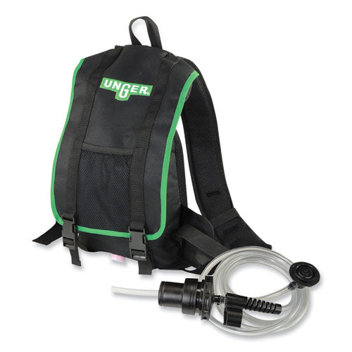 Image of Unger® UNGEFKT9 Excella Floor Finishing Kit, 20" Head, 48" to 65" Black/Green Plastic Handle
