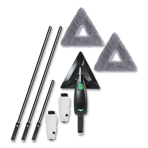 Image of Unger® UNGSRKB7 Stingray Refillable Microfiber Cleaning Kit with Carrying Bag