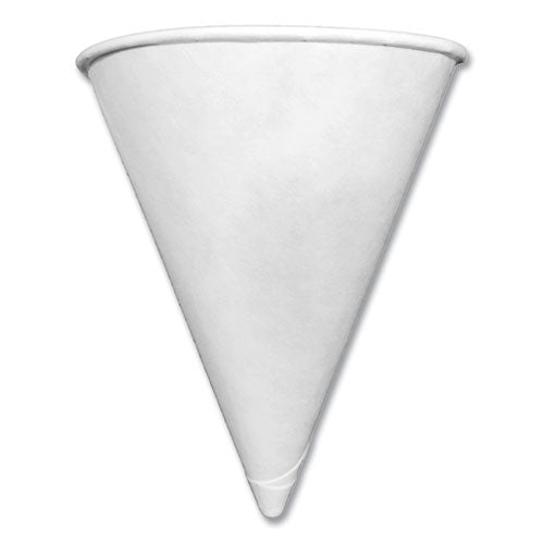 Image of Coffee Pro CPSLCONE4 Paper Cone Cups, 4 oz, White, 200/Pack