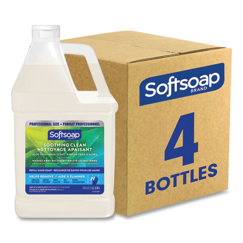 Image of Softsoap® 61036483 Liquid Hand Soap Refill with Aloe, Aloe Vera Fresh Scent, 1 gal., 4/Carton