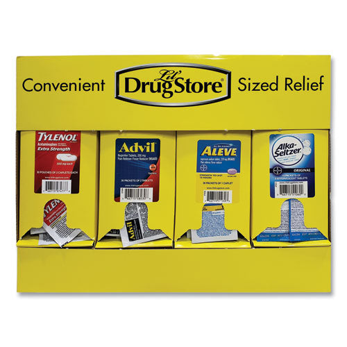 Image of Lil' Drugstore® 71622 Single-Dose Medicine Dispenser, 105-Pieces, Plastic Case, Yellow