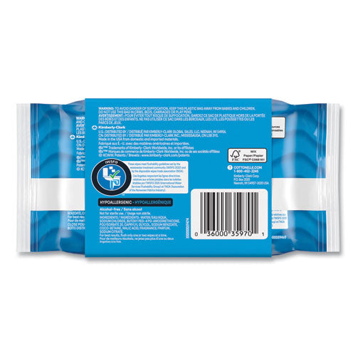 Image of Cottonelle® 35970 Fresh Care Flushable Cleansing Cloths, 1-Ply, 3.73 x 5.5, White, 84/Pack, 8 Packs/Carton
