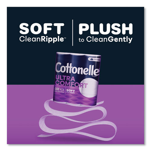 Image of Cottonelle® 55707 Ultra ComfortCare Toilet Paper, Soft Tissue, Septic Safe, 2-Ply, White, 284 Sheets/Roll, 6 Rolls/Pack, 36 Rolls/Carton
