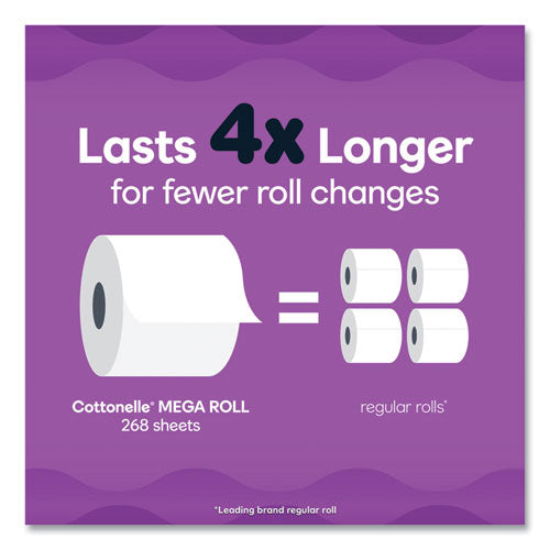 Image of Cottonelle® 55707 Ultra ComfortCare Toilet Paper, Soft Tissue, Septic Safe, 2-Ply, White, 284 Sheets/Roll, 6 Rolls/Pack, 36 Rolls/Carton