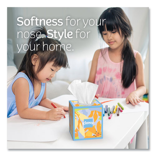 Image of Kleenex® 54271 Soothing Lotion Facial Tissue, 3-Ply, White, 60 Sheets/Box, 27 Boxes/Carton
