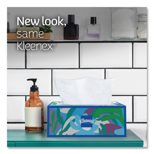 Image of Kleenex® 54303 Trusted Care Facial Tissue, 2-Ply, White, 160 Sheets/Box, 3 Boxes/Pack, 12 Packs/Carton