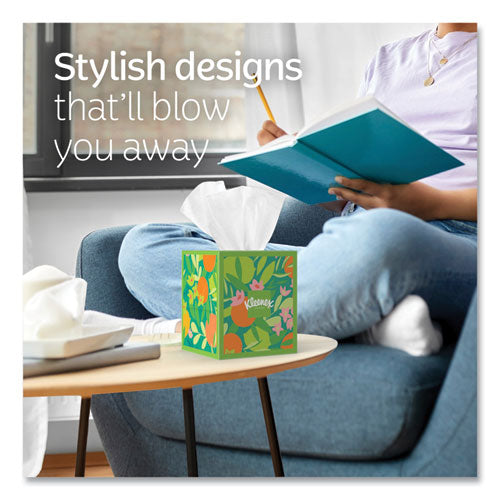 Image of Kleenex® 54308 Ultra Soft Facial Tissue, 3-Ply, White, 60 Sheets/Box, 4 Boxes/Pack, 12 Packs/Carton