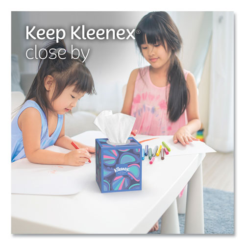 Image of Kleenex® 54505 Anti-Viral Facial Tissue, 3-Ply, White, 55 Sheets/Box, 27 Boxes/Carton