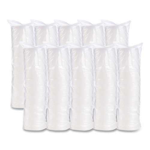 Image of Dart® 8SL Plastic Cold Cup Lids, Fits 8 oz to 9 oz Cold Cups, Translucent, 100/Pack, 10 Packs/Carton