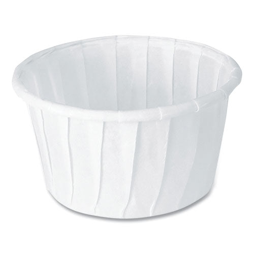 Image of SOLO® 125-2050 Paper Portion Cups, ProPlanet Seal, 1.25 oz, White, 250/Bag, 20 Bags/Carton