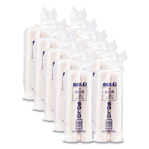 Image of SOLO® 325-2050 Paper Portion Cups, ProPlanet Seal, 3.25 oz, White, 250/Bag, 20 Bags/Carton