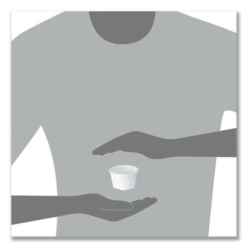 Image of SOLO® 325-2050 Paper Portion Cups, ProPlanet Seal, 3.25 oz, White, 250/Bag, 20 Bags/Carton