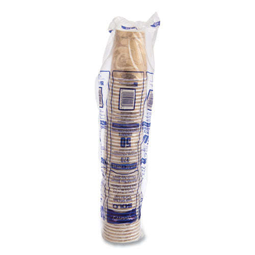 Image of SOLO® 370MS-0029 Single Sided Poly Paper Hot Cups, 10 Oz, Mistique Design, 50/bag, 20 Bags/carton