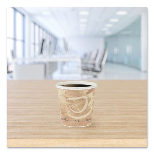 Image of SOLO® 374MS-0029 Single Sided Poly Paper Hot Cups, 4 Oz, Mistique Design, 1,000/carton
