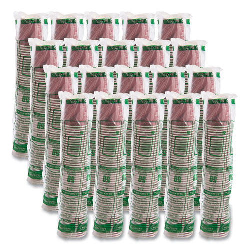 Image of SOLO® 374SI-0041 Single-Sided Poly Paper Hot Cups, 4 oz, Bistro Design, 50/Pack, 20 Packs/Carton