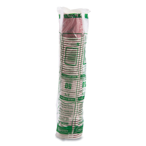 Image of SOLO® 374SI-0041 Single-Sided Poly Paper Hot Cups, 4 oz, Bistro Design, 50/Pack, 20 Packs/Carton