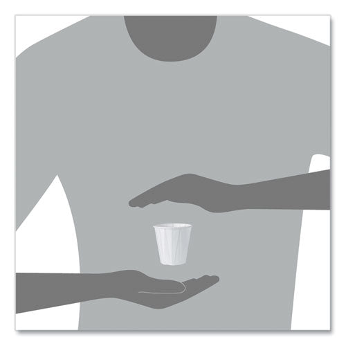 Image of SOLO® 450-2050 Paper Portion Cups, ProPlanet Seal, 3.5 oz, White, 100/Bag, 50 Bags/Carton
