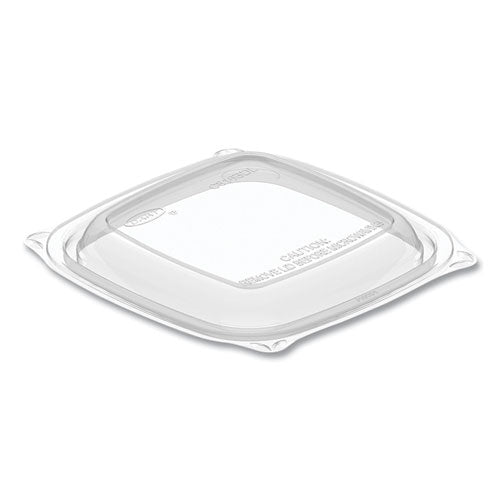 Image of DartÂ® PresentaBowls Pro Clear Square Lids for 8 oz to 16 oz Bowls, 5 x 5 x 1, Clear, Plastic, 63/Bag, 8 Bags/Carton