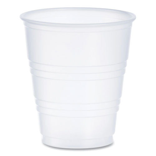 Image of Dart® Y5 High-Impact Polystyrene Cold Cups, 5 oz, Plastic, Translucent, 100/Pack