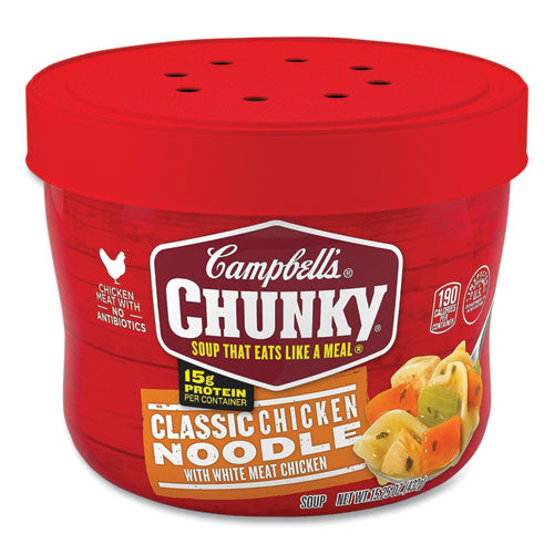Image of Campbell's® 051000148803 Chunky Classic Chicken Noodle Bowl,15.25 oz Bowl, 8/Carton