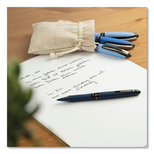 Image of Schneider® 183094 One Business Rollerball Pen, Stick, Fine 0.6 mm, Assorted Ink and Barrel Colors, 4/Pack