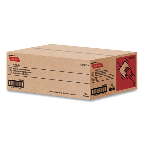 Image of Cascades PRO W620 Tuff-Job S600 High Performance Wipers, 12 X 13, 50/bag, 18 Bags/carton