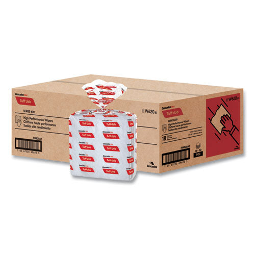 Image of Cascades PRO W620 Tuff-Job S600 High Performance Wipers, 12 X 13, 50/bag, 18 Bags/carton