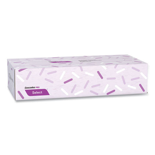 Image of Cascades PRO F950 Select Flat Box Facial Tissue, 2-Ply, White, 100 Sheets/box, 30 Boxes/carton