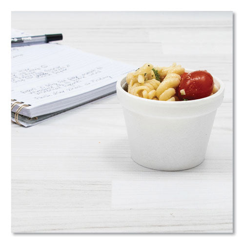 Image of Dart® 4J6 Bowl Containers, 4 oz, White, Foam, 1,000/Carton