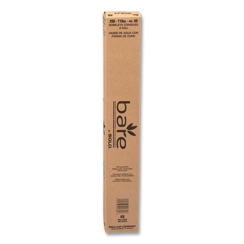 Image of SOLO® 4R-2050 Cone Water Cups, Chipboard Box Inner Packaging, ProPlanet Seal, 4 oz, Paper, White, 200/Bag, 25 Bags/Carton