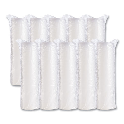 Image of Dart® 10SL Plastic Cold Cup Lids, Fits 10 oz Cold Cups, Translucent, 100/Pack, 10 Packs/Carton