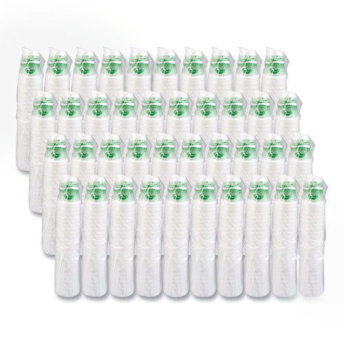 Image of Dart® 12J16H Horizon Hot/Cold Foam Drinking Cups, 12 oz, White/Green, 25/Bag, 40 Bags/Carton