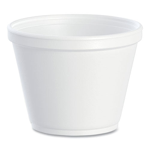 Image of Dart® 12SJ20 Food Containers, 12 oz, White, Foam, 25/Bag, 20 Bags/Carton