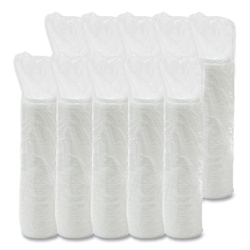 Image of SOLO® 16EL Cappuccino Dome Sipper Lids, Fits 12 oz to 24 oz Hot Cups, Plastic, White, 1,000/Carton
