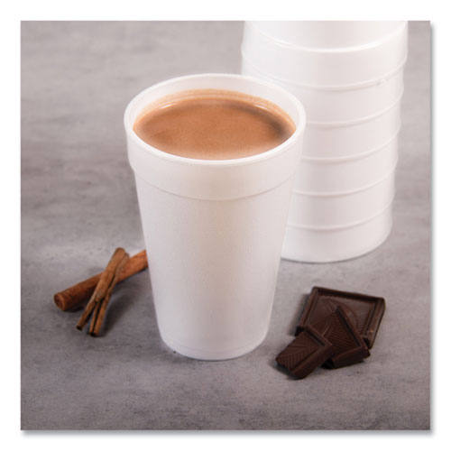 Image of Dart® 16J165 Foam Drink Cups, 16 Oz, White, 20/bag, 25 Bags/carton