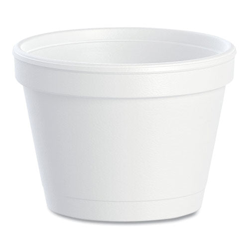Image of Dart® 4J6 Bowl Containers, 4 oz, White, Foam, 1,000/Carton