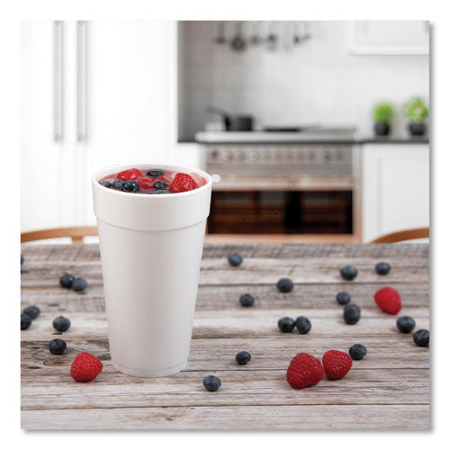 Image of Dart® 20J16 Foam Drink Cups, 20 Oz, White, 500/carton