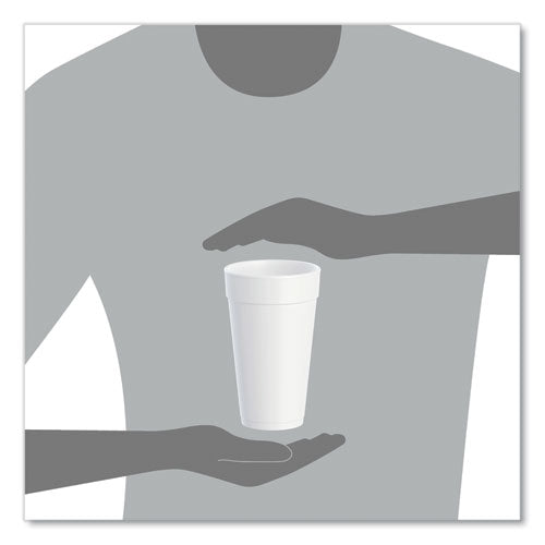 Image of Dart® 20J16 Foam Drink Cups, 20 Oz, White, 500/carton