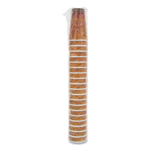 Image of Dart® 20U16ESC Fusion Escape Foam Hot/cold Cups, 20 Oz, Brown/black, 500/carton