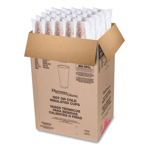 Image of Dart® 20X16G Cafe G Foam Hot/cold Cups, 20 Oz, Brown/red/white, 20/pack