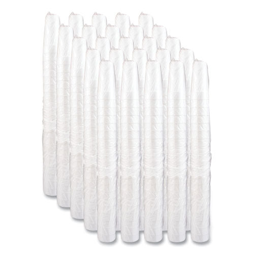 Image of Dart® 24J16 Foam Drink Cups, Hot/cold, 24 Oz, White, 25/bag, 20 Bags/carton