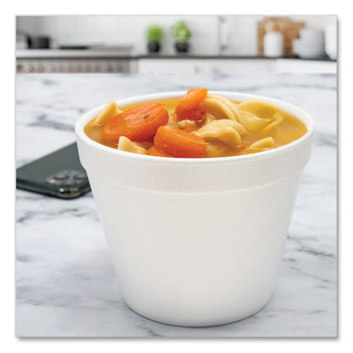 Image of Dart® 24MJ48 Foam Containers, 24 Oz, White, 25/bag, 20 Bags/carton