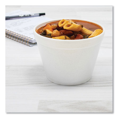 Image of Dart® 24MJ48 Foam Containers, 24 Oz, White, 25/bag, 20 Bags/carton