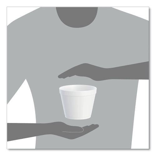 Image of Dart® 24MJ48 Foam Containers, 24 Oz, White, 25/bag, 20 Bags/carton