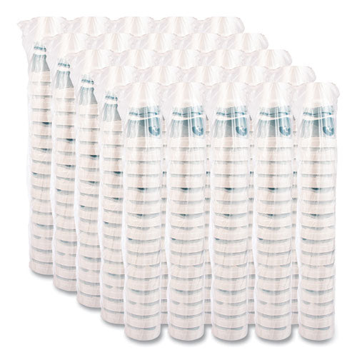 Image of Dart® 32AJ20H Horizon Hot/Cold Foam Drinking Cups, 32 oz, White/Teal, 16/Bag, 25 Bags/Carton