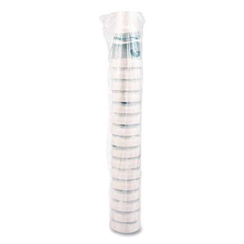 Image of Dart® 32AJ20H Horizon Hot/Cold Foam Drinking Cups, 32 oz, White/Teal, 16/Bag, 25 Bags/Carton